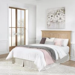 Manor House Queen Natural Panel Headboard by HOMESTYLES -Deals HOMESTYLES Store natural homestyles headboards 5504 501 31 1000