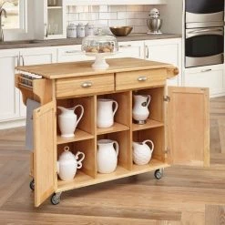 Napa Natural Kitchen Cart with Storage by HOMESTYLES -Deals HOMESTYLES Store natural homestyles kitchen carts 5099 95 1d 1000