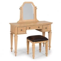 Manor House Natural Vanity and Bench Set by HOMESTYLES -Deals HOMESTYLES Store natural homestyles makeup vanities 5504 72 4f 1000