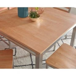 Sheffield Natural Whitewashed 5-Piece Dining Set by HOMESTYLES -Deals HOMESTYLES Store natural whitewashed homestyles dining room sets 5618 348 c3 1000