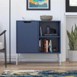 Wardlaw 30 in. Navy Bookcase with 3-Shelves and Door by Ameriwood Home 19 Wardlaw 30 in. Navy Bookcase with 3-Shelves and Door by Ameriwood Home -Deals HOMESTYLES Store navy ameriwood home bookcases bookshelves hd99873 31 1000