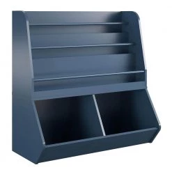 Lauren 36.3 in. Navy 3-Shelf Bookcase and Toy Storage by Ameriwood Home -Deals HOMESTYLES Store navy ameriwood home kids bookshelves hd99180 40 1000