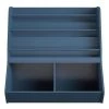 Lauren 36.3 in. Navy 3-Shelf Bookcase and Toy Storage by Ameriwood Home