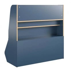 Lauren 36.3 in. Navy 3-Shelf Bookcase and Toy Storage by Ameriwood Home -Deals HOMESTYLES Store navy ameriwood home kids bookshelves hd99180 66 1000