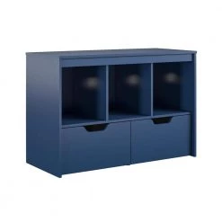 Lauren Kids Navy Toy Storage Cube with Drawers by Ameriwood Home -Deals HOMESTYLES Store navy ameriwood home kids storage cubes hd35678 40 1000