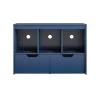 Lauren Kids Navy Toy Storage Cube with Drawers by Ameriwood Home