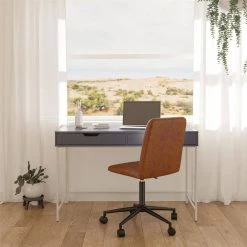 Wardlaw 47.63 Navy Desk with 2-Drawers by Ameriwood Home -Deals HOMESTYLES Store navy ameriwood home writing desks de08294 4f 1000