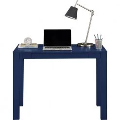 39 in. Navy Rectangular 1 -Drawer Writing Desk with Parsons Styling by Ameriwood Home -Deals HOMESTYLES Store navy ameriwood home writing desks hd09773 c3 1000