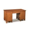 Arts and Crafts 58 in. Rectangular Oak 5-Drawer Computer Desk by HOMESTYLES