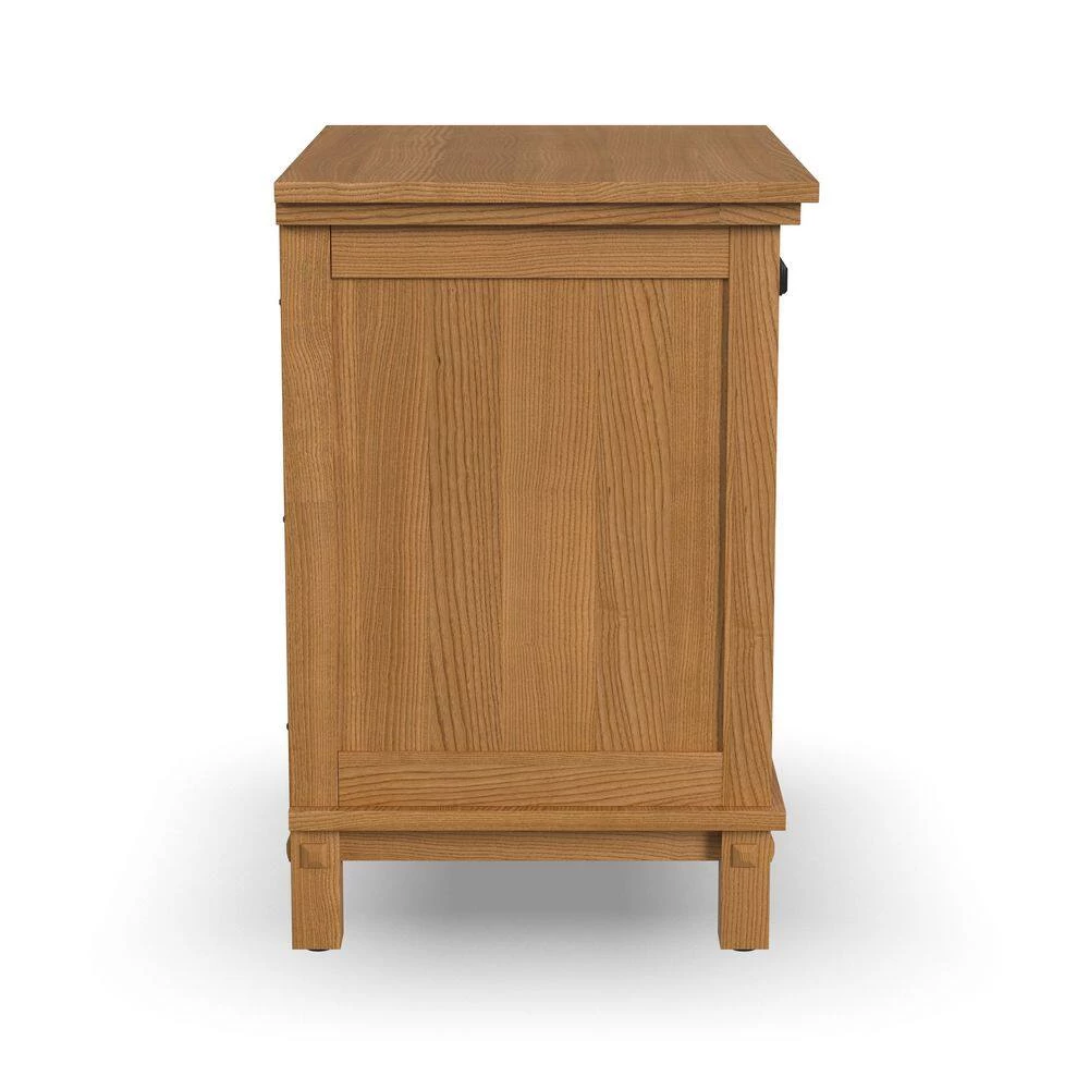 Oak Park 1-Drawer Oak Closed Storage Nightstand by HOMESTYLES 10 Oak Park 1-Drawer Oak Closed Storage Nightstand by HOMESTYLES - Image 10