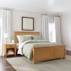 Oak Park 2-Piece Oak Queen Bedroom Set by HOMESTYLES -Deals HOMESTYLES Store oak queen homestyles bedroom sets 5910 5013c 31 1000