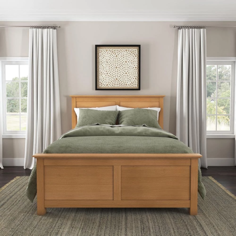 Oak Park 3-Piece Oak Queen Bedroom Set by HOMESTYLES 8 Oak Park 3-Piece Oak Queen Bedroom Set by HOMESTYLES - Image 8