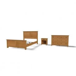 Oak Park 3-Piece Oak Queen Bedroom Set by HOMESTYLES