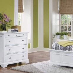 Naples 3-Piece White Queen Bedroom Set by HOMESTYLES -Deals HOMESTYLES Store off white homestyles bedroom sets 5530 5014 4f 1000