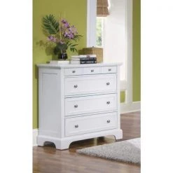 Naples 4-Drawers White Chest of Drawers 36 in. x 36 in. x 16.5 in. by HOMESTYLES -Deals HOMESTYLES Store off white homestyles chest of drawers 5530 41 31 1000