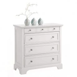 Naples 4-Drawers White Chest of Drawers 36 in. x 36 in. x 16.5 in. by HOMESTYLES -Deals HOMESTYLES Store off white homestyles chest of drawers 5530 41 77 1000