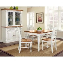 Monarch 7-Piece White Dining Set by HOMESTYLES -Deals HOMESTYLES Store off white homestyles dining room sets 5020 309 31 1000