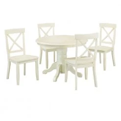 5-Piece Antique White Dining Set by HOMESTYLES -Deals HOMESTYLES Store off white homestyles dining room sets 5177 318 a0 1000