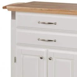 Dolly Madison White Kitchen Cart with Natural Wood Top by HOMESTYLES 15 Dolly Madison White Kitchen Cart with Natural Wood Top by HOMESTYLES -Deals HOMESTYLES Store off white homestyles kitchen carts 4509 95 44 1000