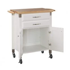 Dolly Madison White Kitchen Cart with Natural Wood Top by HOMESTYLES 11 Dolly Madison White Kitchen Cart with Natural Wood Top by HOMESTYLES -Deals HOMESTYLES Store off white homestyles kitchen carts 4509 95 77 1000