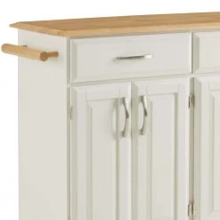 Dolly Madison Off-White Kitchen Cart with Natural Wood Top by HOMESTYLES 19 Dolly Madison Off-White Kitchen Cart with Natural Wood Top by HOMESTYLES -Deals HOMESTYLES Store off white homestyles kitchen carts 4529 95 4f 1000