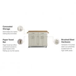 Dolly Madison Off-White Kitchen Cart with Natural Wood Top by HOMESTYLES 18 Dolly Madison Off-White Kitchen Cart with Natural Wood Top by HOMESTYLES -Deals HOMESTYLES Store off white homestyles kitchen carts 4529 95 c3 1000