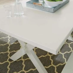 Seaside Lodge White Dining Table by HOMESTYLES -Deals HOMESTYLES Store off white homestyles kitchen dining tables 5523 31 1f 1000