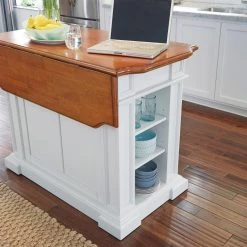 Americana White Kitchen Island with Seating by HOMESTYLES -Deals HOMESTYLES Store off white homestyles kitchen islands 5002 948 76 1000