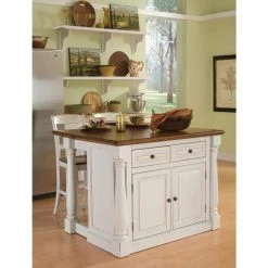 Monarch White Kitchen Island With Seating by HOMESTYLES 19 Monarch White Kitchen Island With Seating by HOMESTYLES -Deals HOMESTYLES Store off white homestyles kitchen islands 5020 948 31 1000