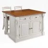 Monarch White Kitchen Island With Seating by HOMESTYLES
