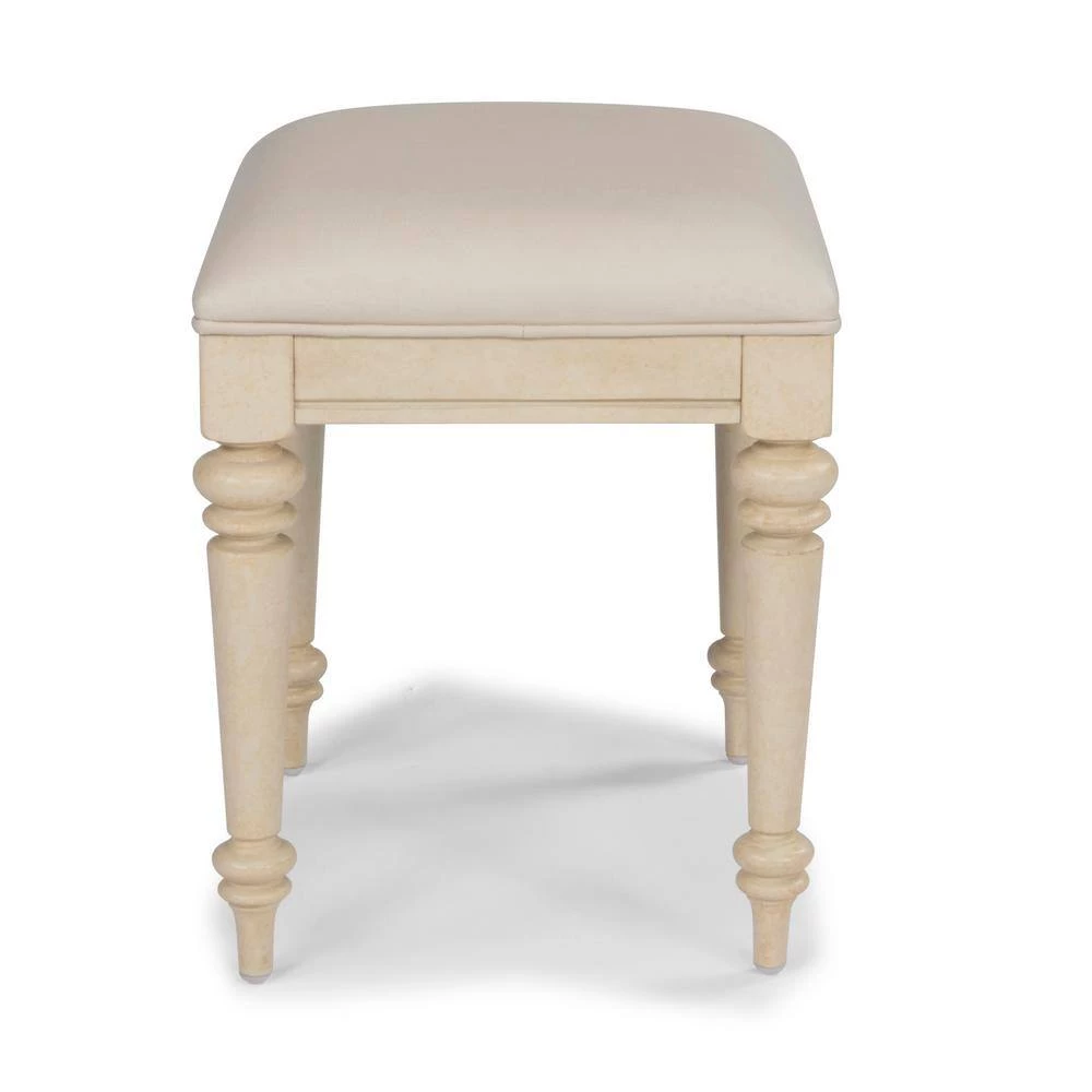 Provence Off-White Vanity Bench 30 in. H x 56 in. W x 24 in. D by HOMESTYLES 2 Provence Off-White Vanity Bench 30 in. H x 56 in. W x 24 in. D by HOMESTYLES - Image 2