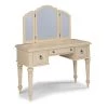 Provence Off-White Vanity with Mirror 54 in. H x 46.75 in. W x 18 in. D by HOMESTYLES