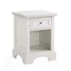 Naples 1-Drawer Off-White Night Stand 24 in. x 18 in. x 16 in. by HOMESTYLES