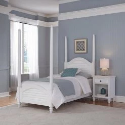 Bermuda 1-Drawer Brushed White Nightstand by HOMESTYLES 13 Bermuda 1-Drawer Brushed White Nightstand by HOMESTYLES -Deals HOMESTYLES Store off white homestyles nightstands 5543 42 1d 1000