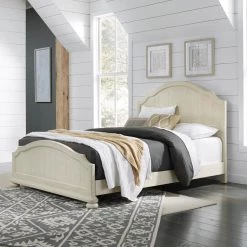Provence Full/Queen Wood Bed Frame by HOMESTYLES -Deals HOMESTYLES Store off white homestyles panel beds 5502 500 31 1000