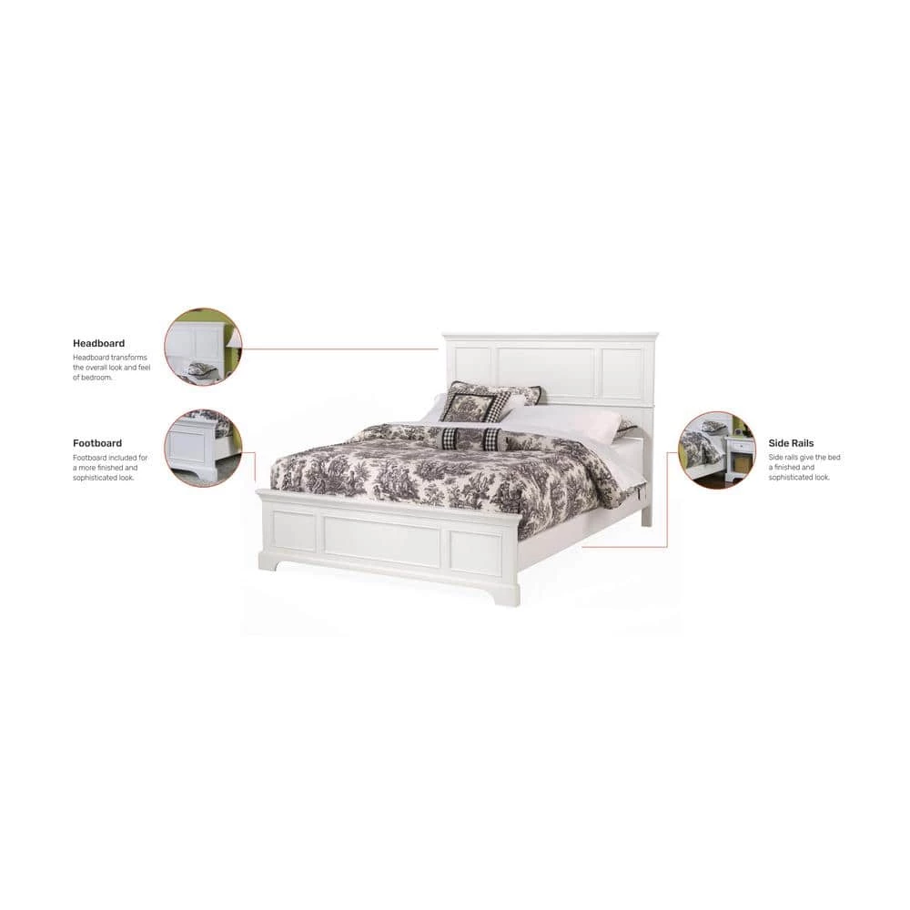 Naples Off-White Queen Bed by HOMESTYLES 7 Naples Off-White Queen Bed by HOMESTYLES - Image 7