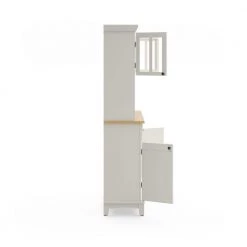 White and Natural Buffet with Hutch by HOMESTYLES -Deals HOMESTYLES Store off white natural top homestyles sideboards buffet tables 5100 0021 12 76 1000