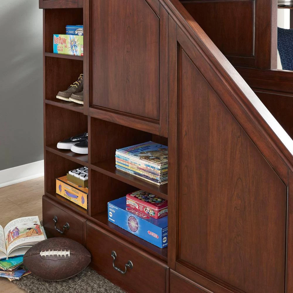 Aspen Rustic Cherry Bunk Bed with Stairs by HOMESTYLES 3 Aspen Rustic Cherry Bunk Bed with Stairs by HOMESTYLES - Image 3