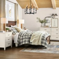 Aspen Cherry Queen Bed by HOMESTYLES -Deals HOMESTYLES Store rustic cherry homestyles panel beds 5520 500 40 1000