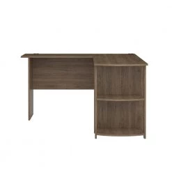 Quincy 52 in. L-Shaped Rustic Oak Computer Desk with Shelf by Ameriwood Home -Deals HOMESTYLES Store rustic oak ameriwood home computer desks hd16377 77 1000