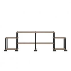 Crocker 76.38 in. Rustic Oak TV Stand Fits TV's up to 50 in. by Ameriwood Home