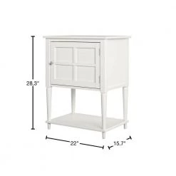 Gwyneth 28.3 in. Soft White Accent Table by Ameriwood Home -Deals HOMESTYLES Store soft white ameriwood home end side tables hd90560 40 1000