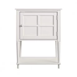 Gwyneth 28.3 in. Soft White Accent Table by Ameriwood Home