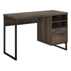 45 in. Sonoma Mocha Oak Rectangular 1 -Drawer Computer Desk with Open Shelves by Ameriwood Home 12 45 in. Sonoma Mocha Oak Rectangular 1 -Drawer Computer Desk with Open Shelves by Ameriwood Home -Deals HOMESTYLES Store sonoma mocha oak ameriwood home computer desks hd56464 c3 1000