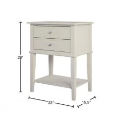 Queensbury 22 in. Taupe Accent Table with 2 Drawers by Ameriwood Home 11 Queensbury 22 in. Taupe Accent Table with 2 Drawers by Ameriwood Home -Deals HOMESTYLES Store taupe ameriwood home end side tables hd71344 40 1000