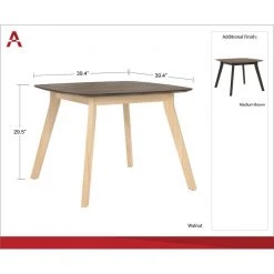 AX1 Walnut Square Meeting Table by Ameriwood Home -Deals HOMESTYLES Store walnut ameriwood home computer desks 9810096com 1f 1000