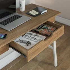 Ormond 45.94 in. Walnut Computer Desk with Drawer by Ameriwood Home -Deals HOMESTYLES Store walnut ameriwood home computer desks hd79387 77 1000