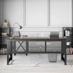 Caswell 67.2 in. Walnut L- Desk with Lift-Top by Ameriwood Home 13 Caswell 67.2 in. Walnut L- Desk with Lift-Top by Ameriwood Home -Deals HOMESTYLES Store walnut ameriwood home standing desks hd35311 44 1000