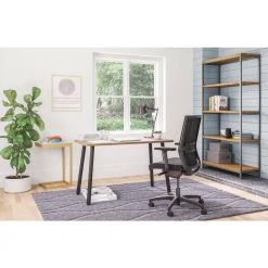 Brooklyn 47.5 in. Rectangular Dark Wood Walnut Wood Laptop Desk by HOMESTYLES -Deals HOMESTYLES Store walnut homestyles writing desks 1001 16 31 1000