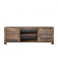 Mescal 65.35 in. Weathered Oak TV Stand for TV's up to 70 in. by Ameriwood Home